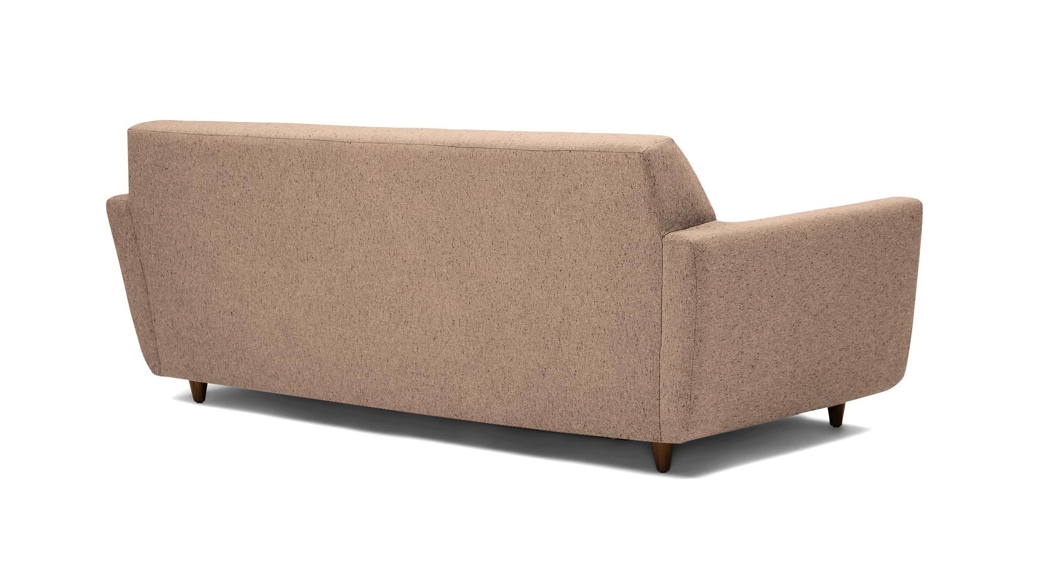 Pink Hughes Mid Century Modern Sleeper Sofa - Royale Blush - Mocha - Image 3