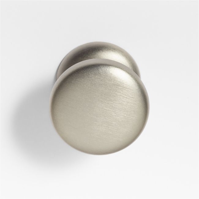 Classic Round Brushed Nickel Cabinet Knob - Image 0