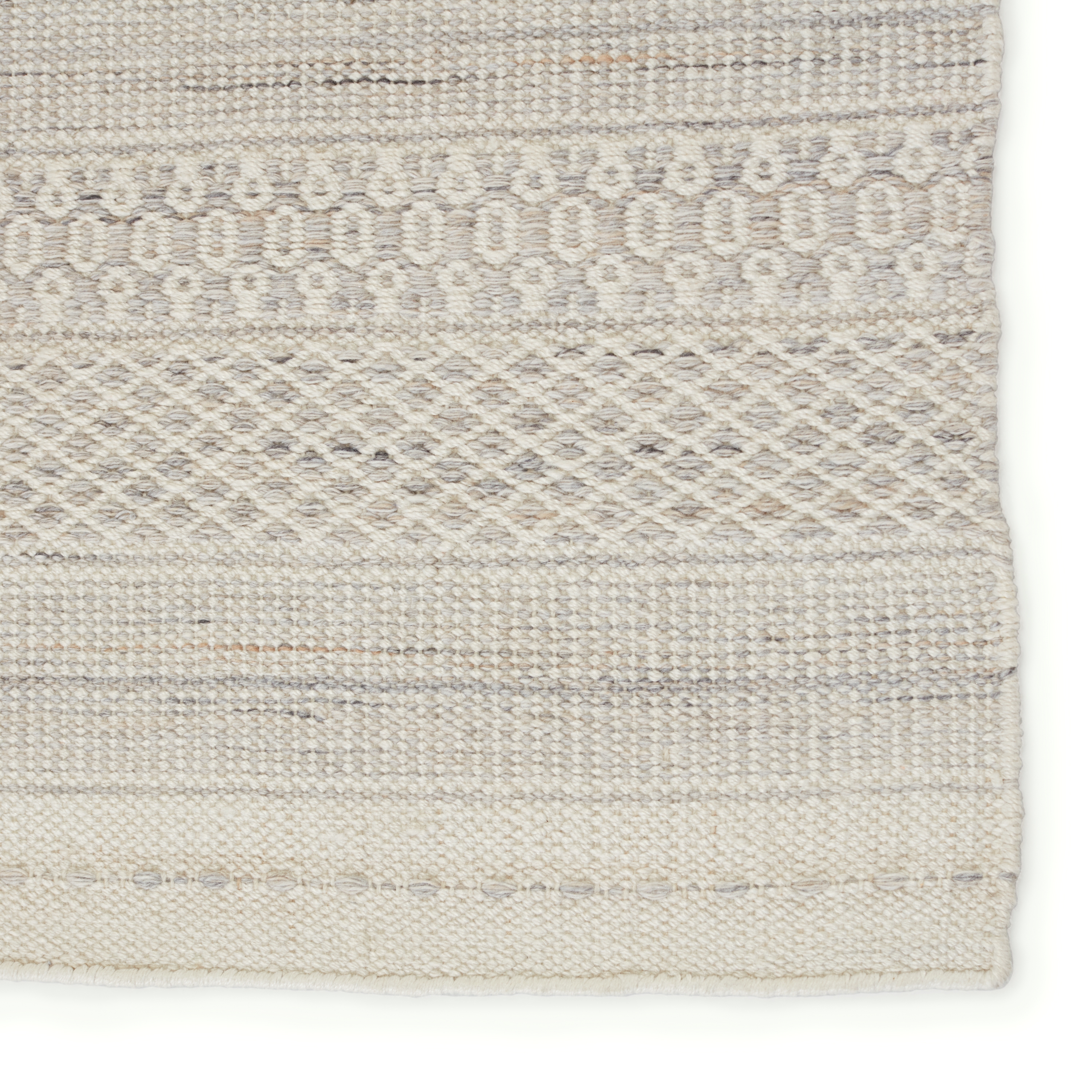 Lenna Indoor/ Outdoor Tribal Cream/ Light Gray Area Rug (9'X12') - Image 3