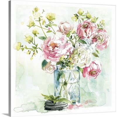 Asbury Garden Belle Bouquet I Canvas Wall Art - Image 0