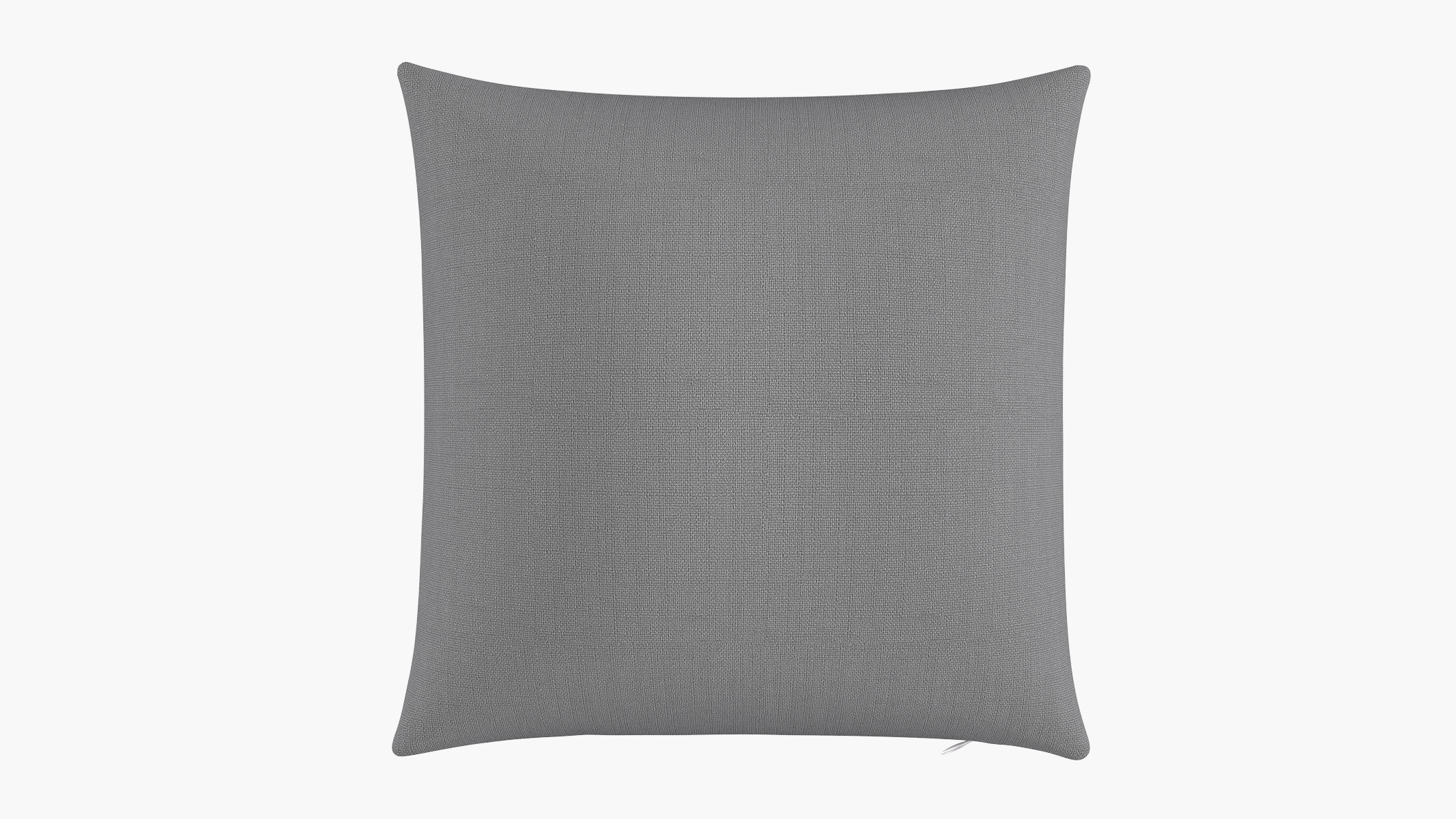 Throw Pillow 20", Grey Linen, 20" x 20" - Image 0
