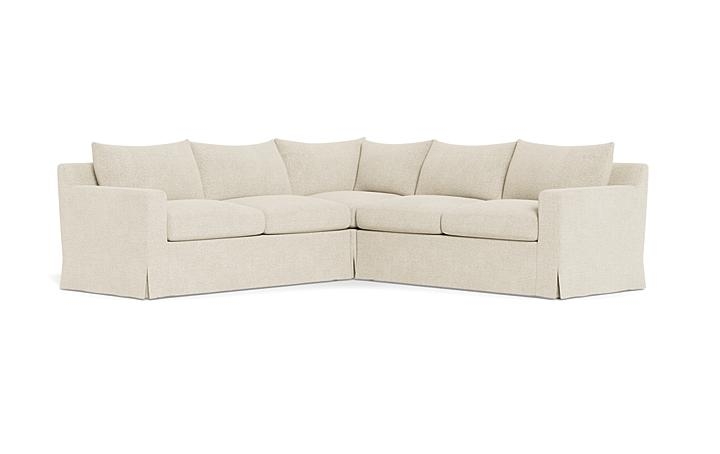 Sloan Slipcovered Corner 4-Seat Sectional Sofa - Image 1