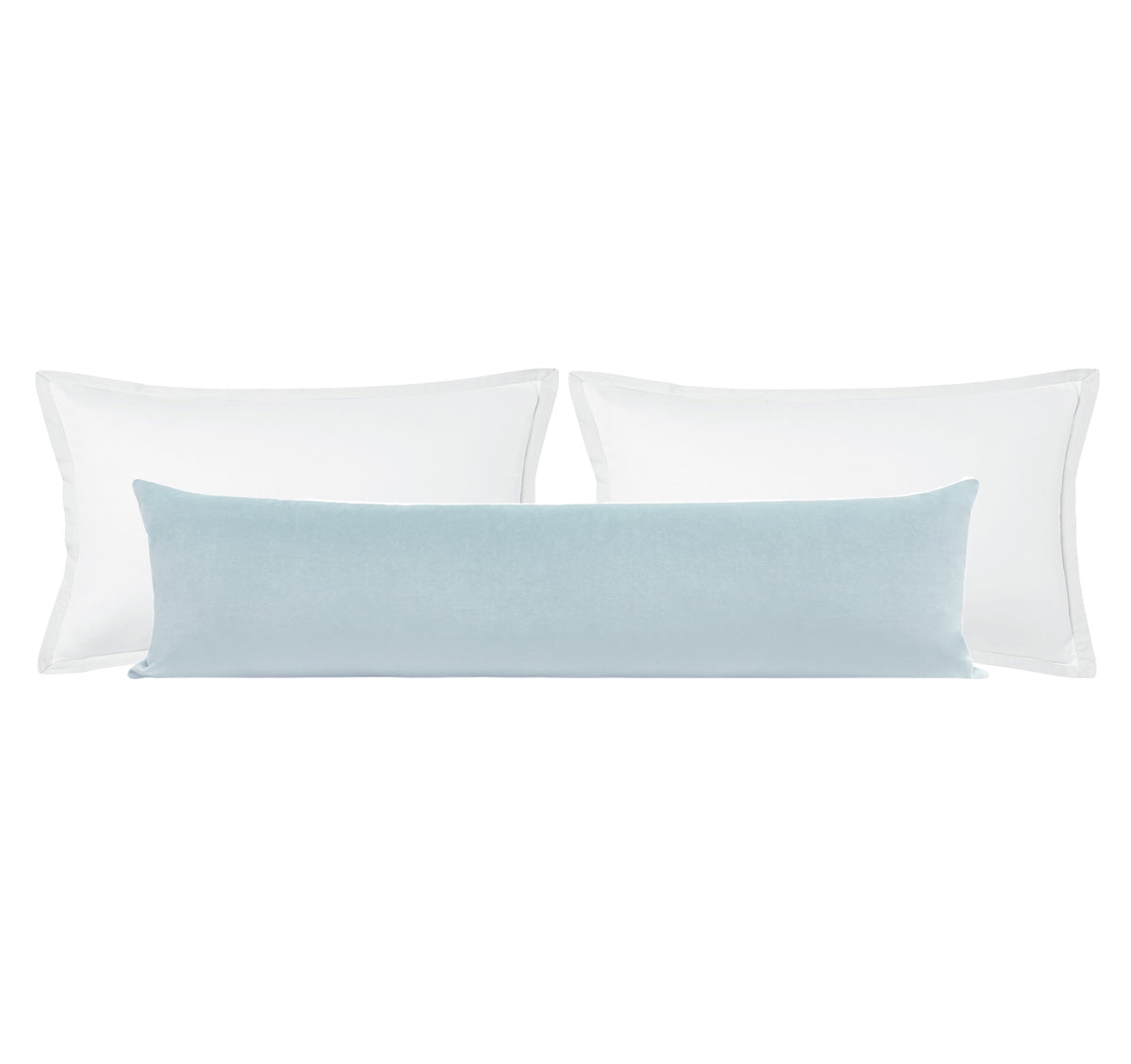 THE XL LUMBAR :: SOCIETY VELVET // SOFT BLUE - BY THE YARD - Image 0