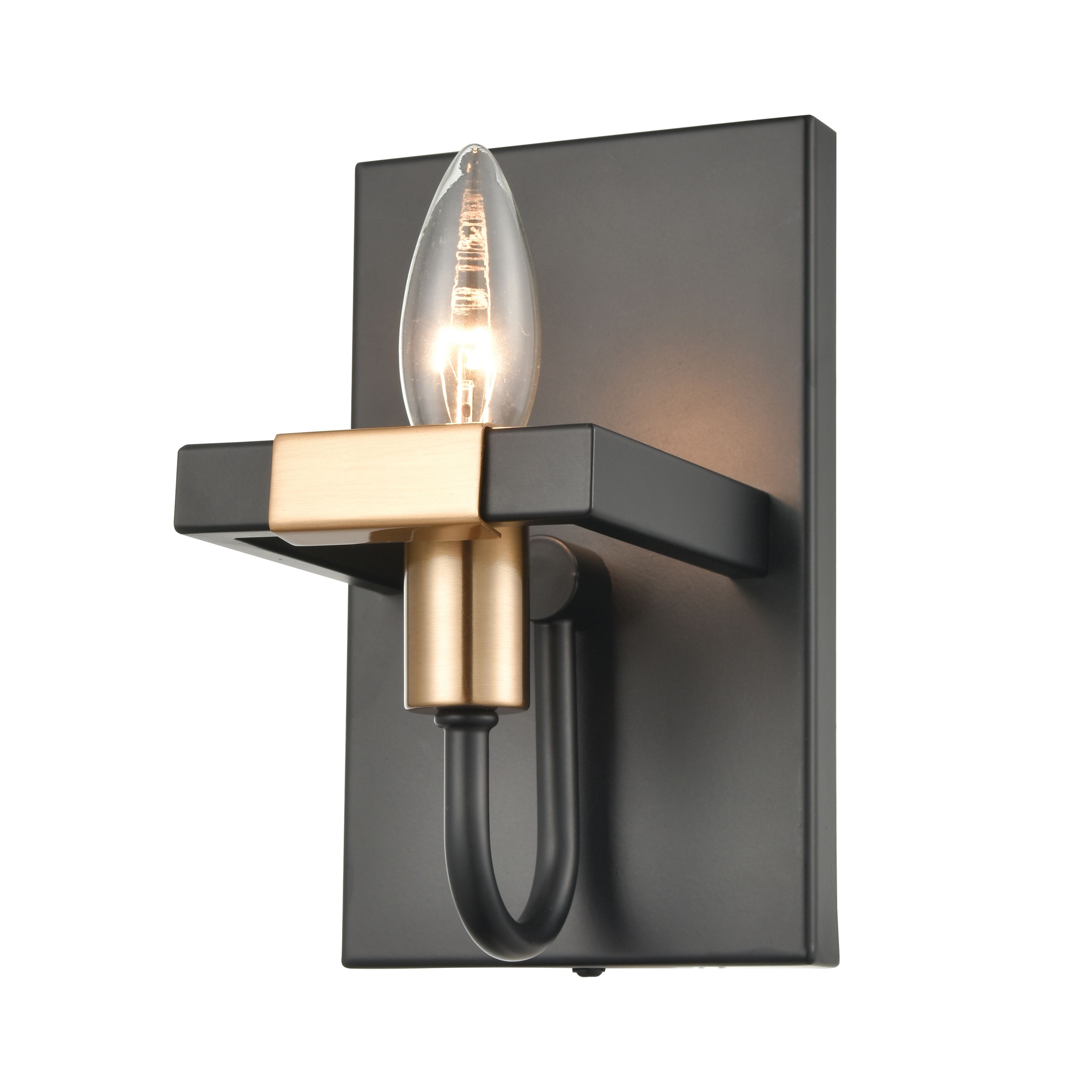 Heathrow 8'' High 1-Light Sconce - Matte Black - Image 0