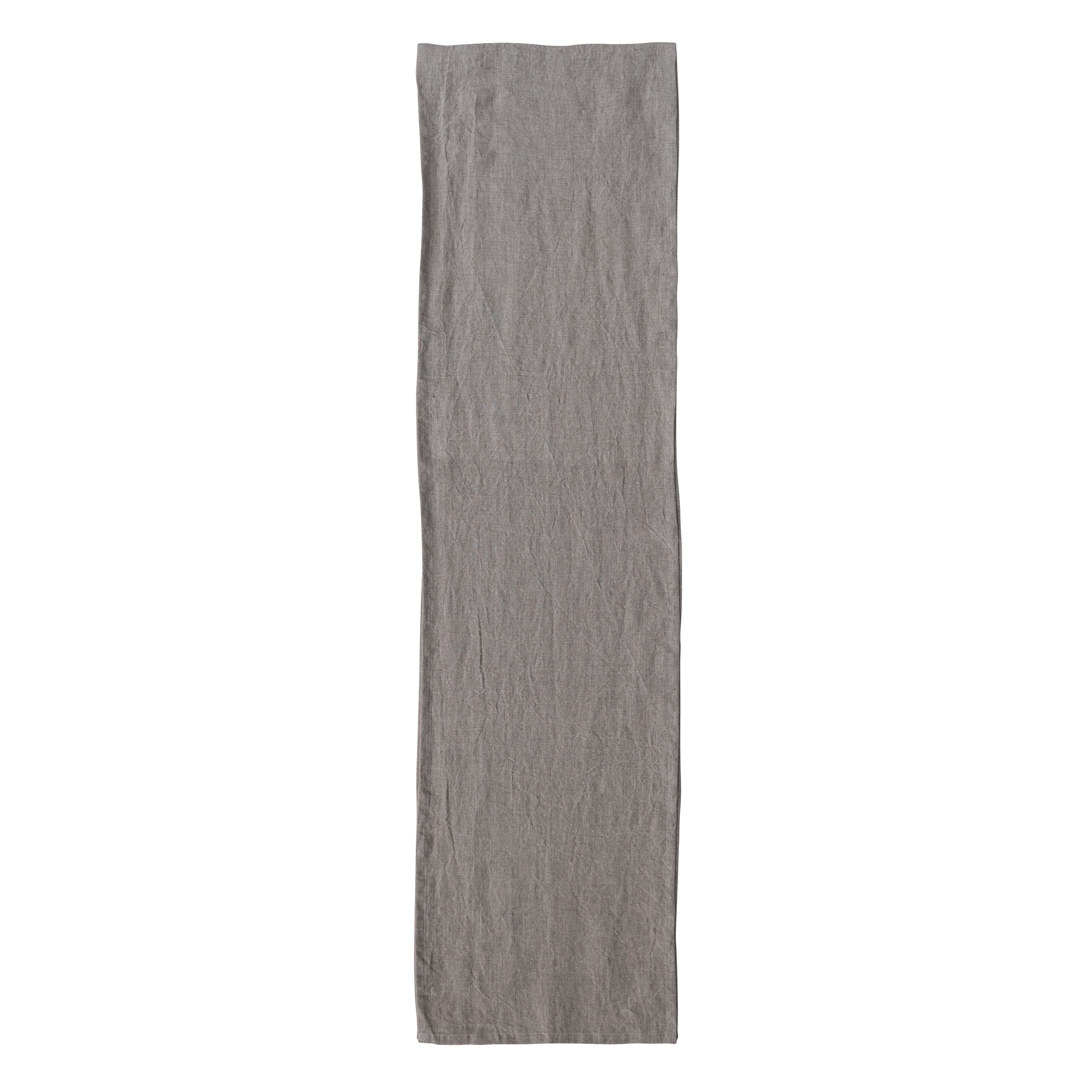 108 Inches Stonewashed Linen Table Runner for Kitchen Decorations, Natural - Image 0