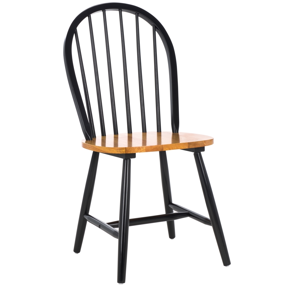 Camden Spindle Dining Chair - Natural / Black - Safavieh - Image 5