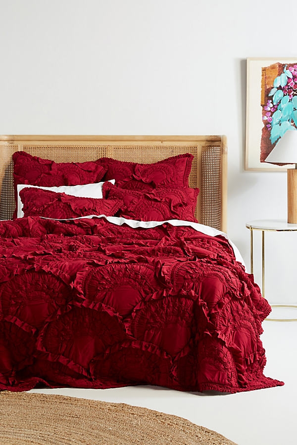 Rivulets Quilt By Anthropologie in Purple Size Q top/bed - Image 0