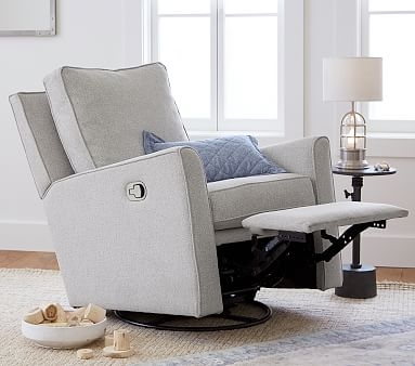 Bedford Recliner, Brushed Chenille, Dove - Image 2