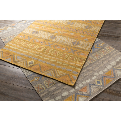 Nomad Orange Indoor 8' x 11' Handmade Rug - Image 0