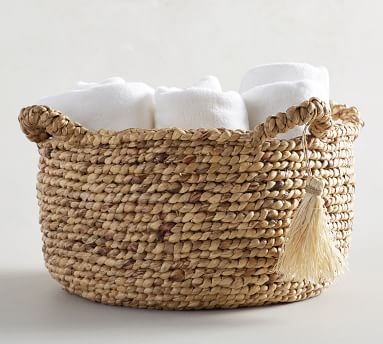 Palma Round Handled Seagrass Basket, Medium - Image 2
