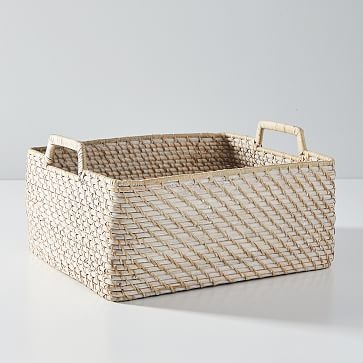 Modern Weave, Harvest Basket, Whitewash, Set of 2 - Image 0