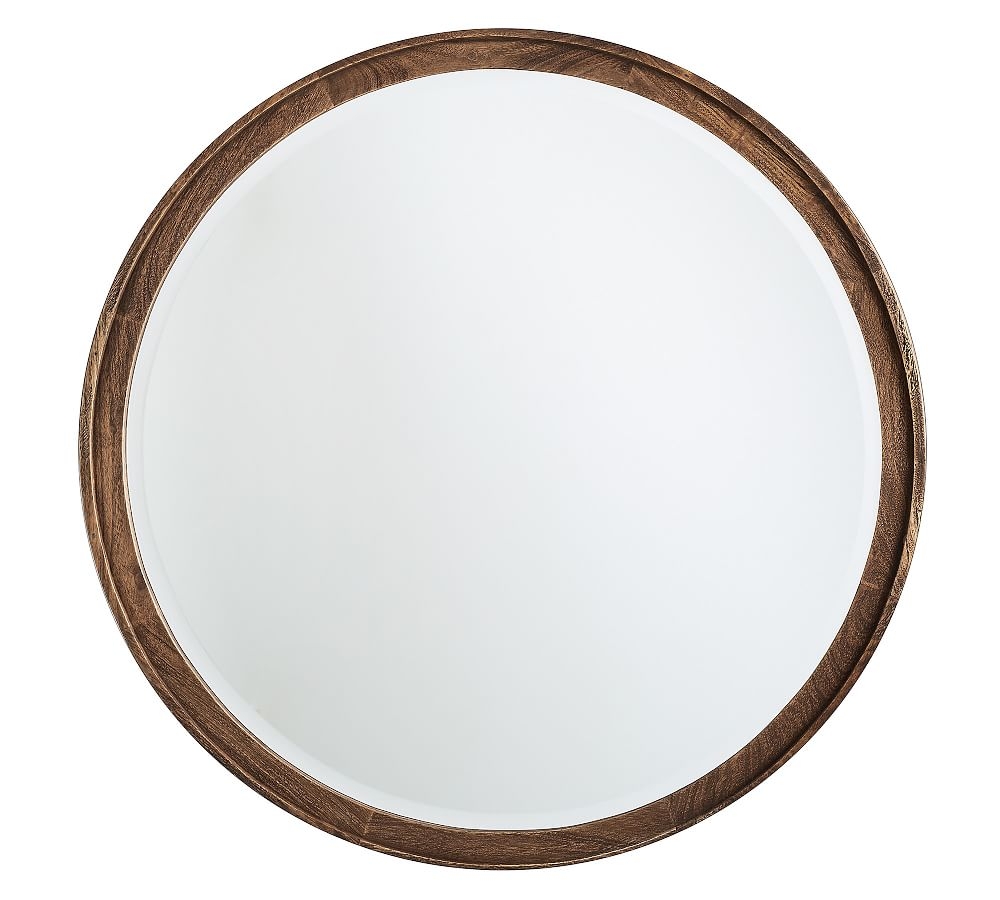 Campbell Wood Round Mirror - 32" x 32" - Image 0