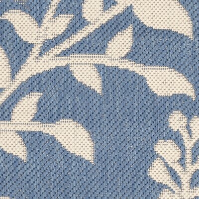 Herefordshire Floral Blue/Beige Indoor/Outdoor Area Rug - Image 0