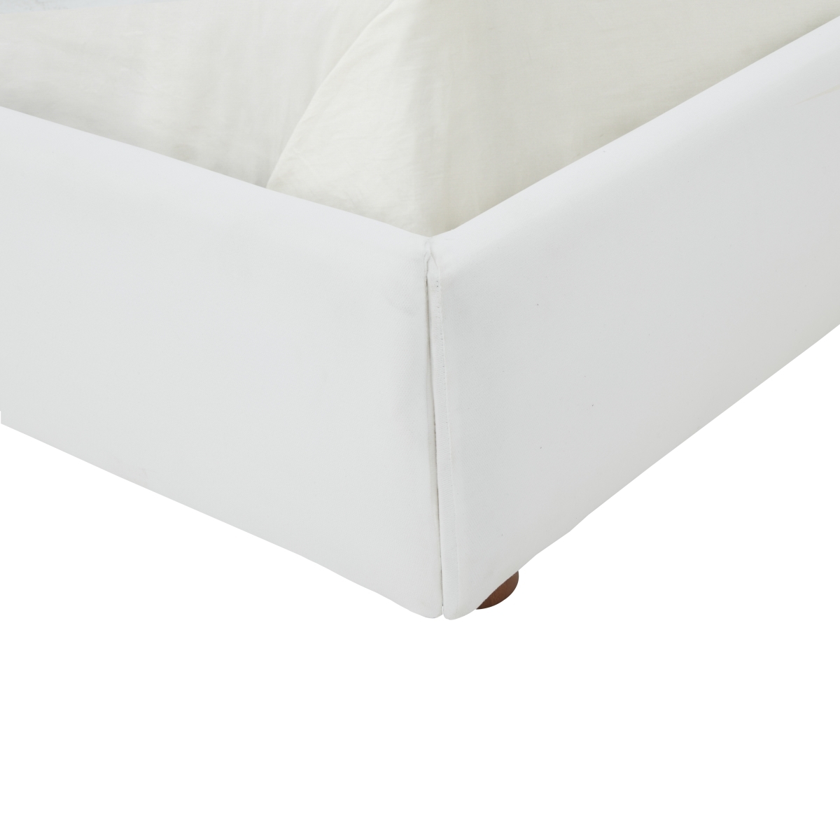 Callahan Boucle Bed - White - Image 3