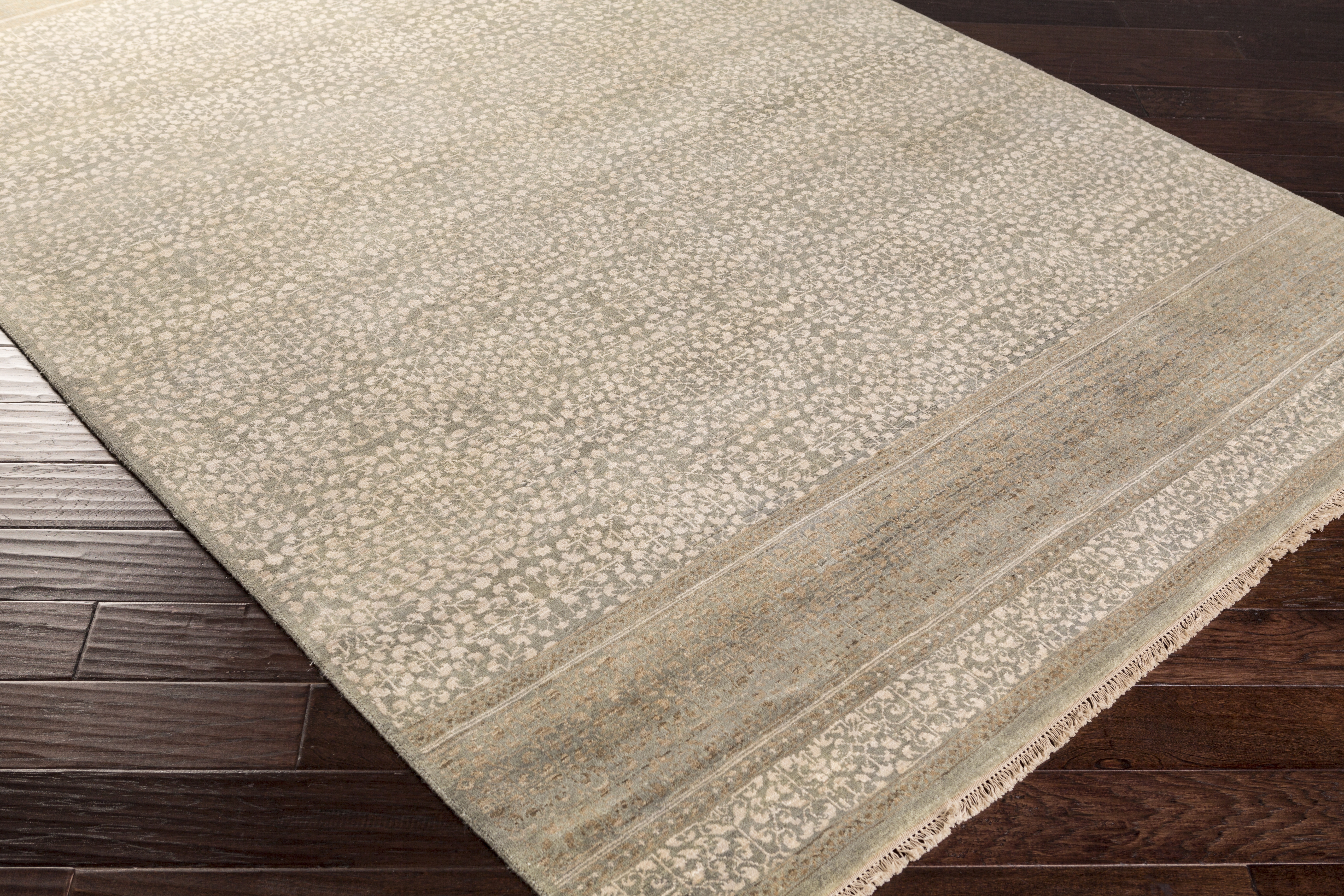 Palace Beige Indoor 8' x 10' Handmade Rug - Image 2