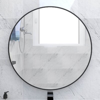 24" Large Round Farmhouse Circular Mirror For Wall Décor - Image 0
