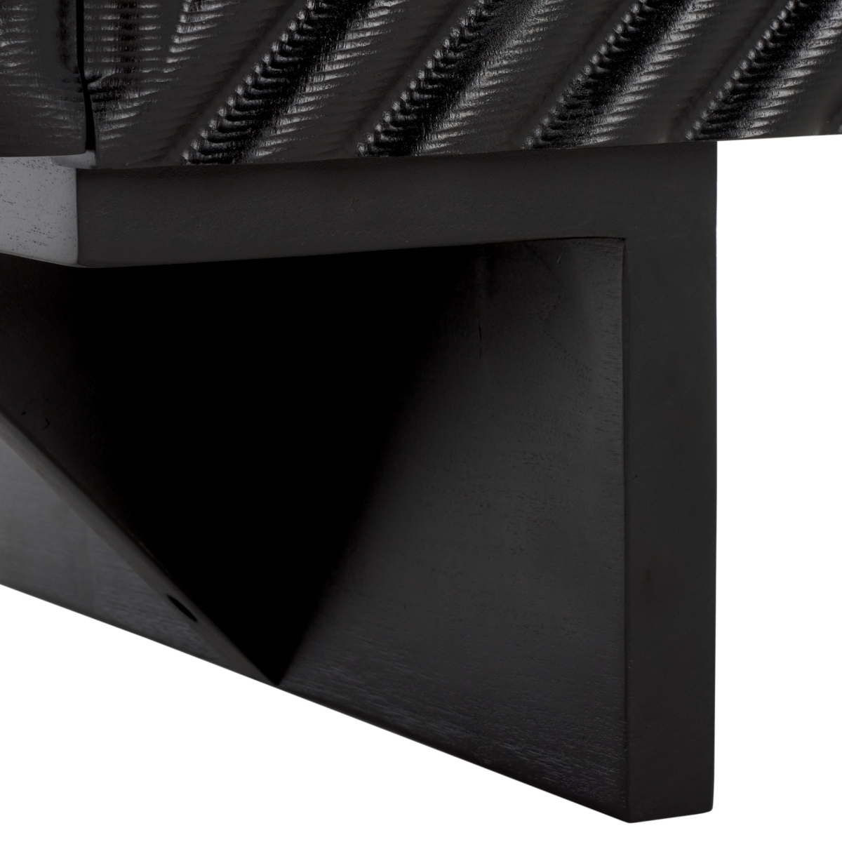 Hewitt Wood Sideboard - Black - Image 4