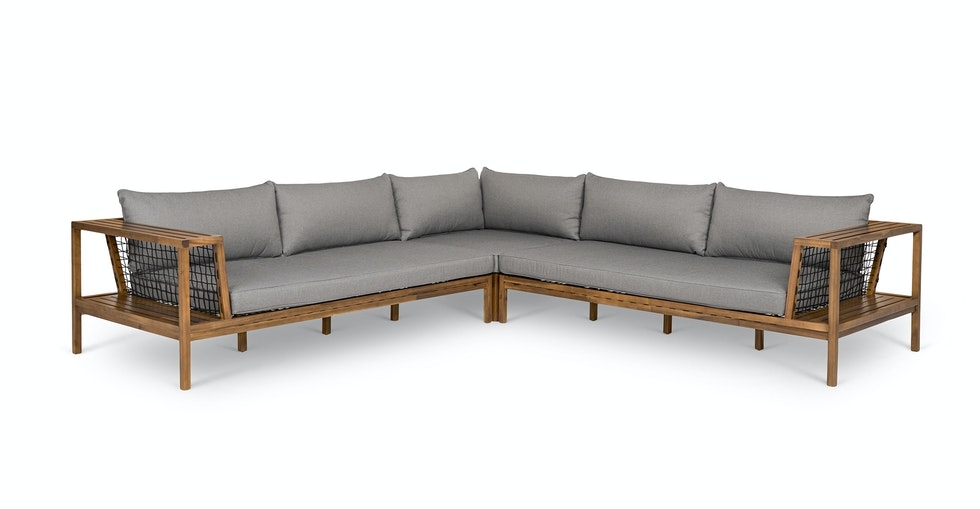 Callais Taupe Gray Sectional - Image 0