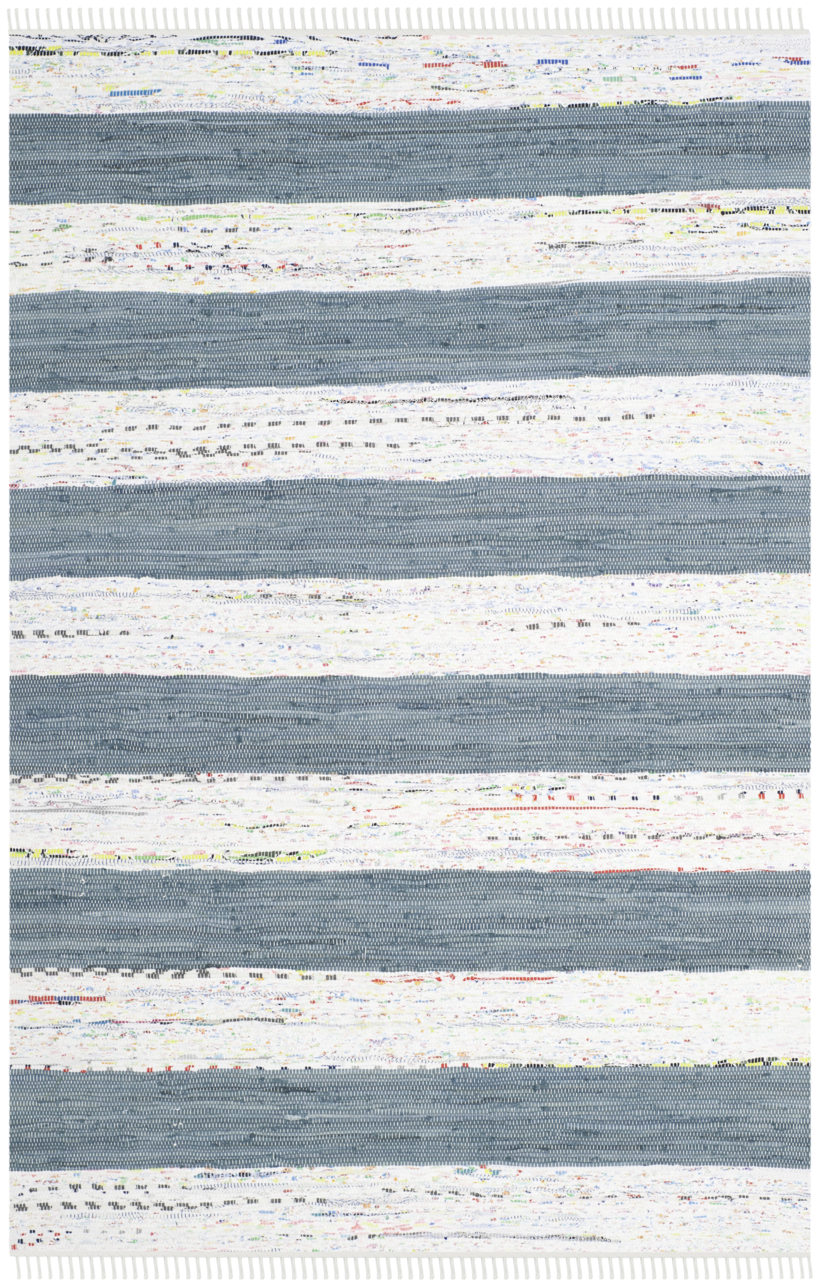 Arlo Home Hand Woven Area Rug, MTK720A, Ivory/Grey,  6' X 9' - Image 0