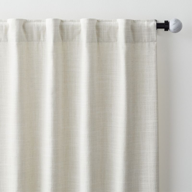 Ashbery Ivory Window Curtain Panel 52"x96" - Image 1