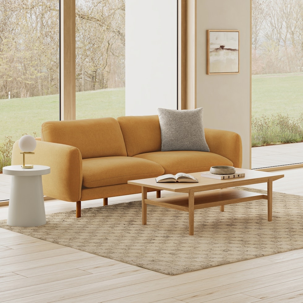 Cooper 51" Rectangular Coffee Table - Natural Oak - Image 1