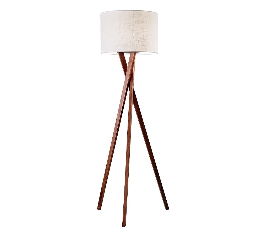 Genoa Wooden Floor Lamp, Walnut - Image 0