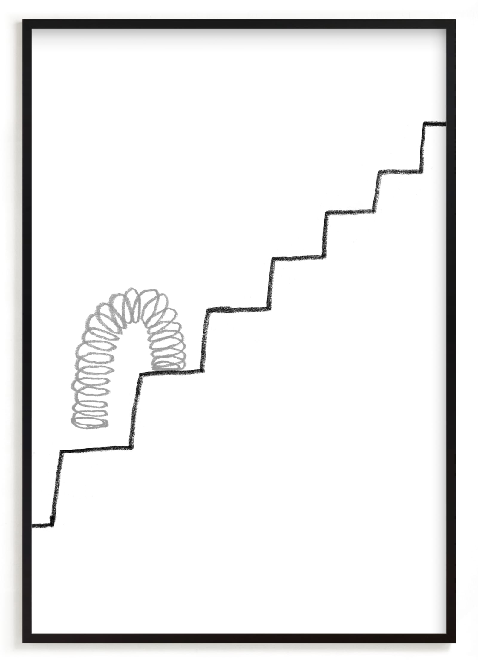 Slinky On The Stairs Limited Edition Fine Art Print 1 - Image 0