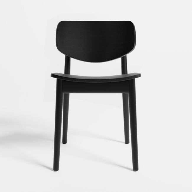 Paolo Black Wood Dining Chair - Image 0