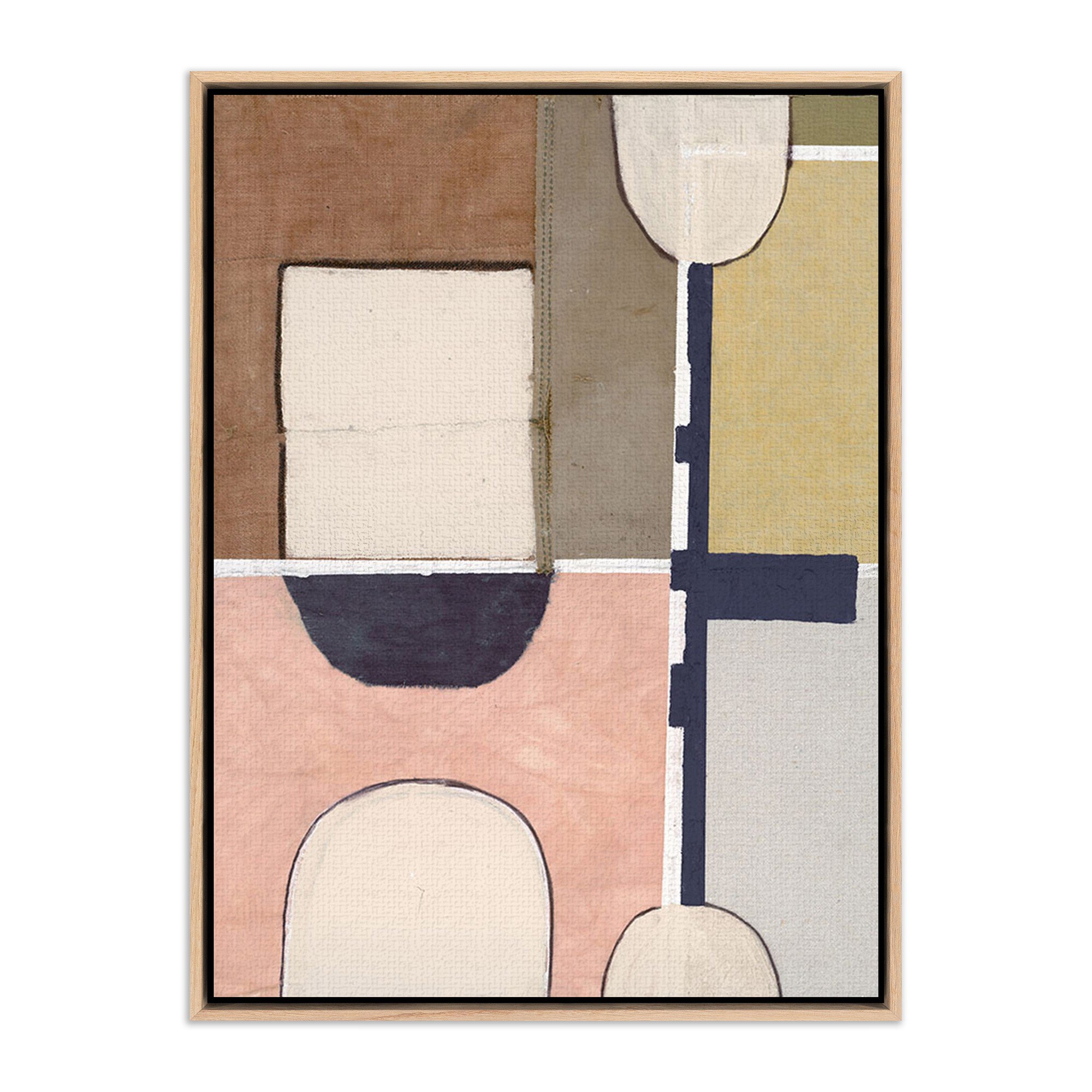 With Love V by Raoul Morren - Vertical Grain White Oak Floater - Image 0