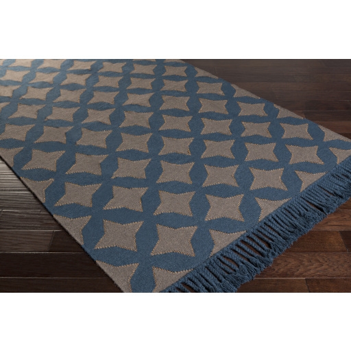 Marinda Blue Indoor 5' x 7'6" Handmade Rug - Image 1