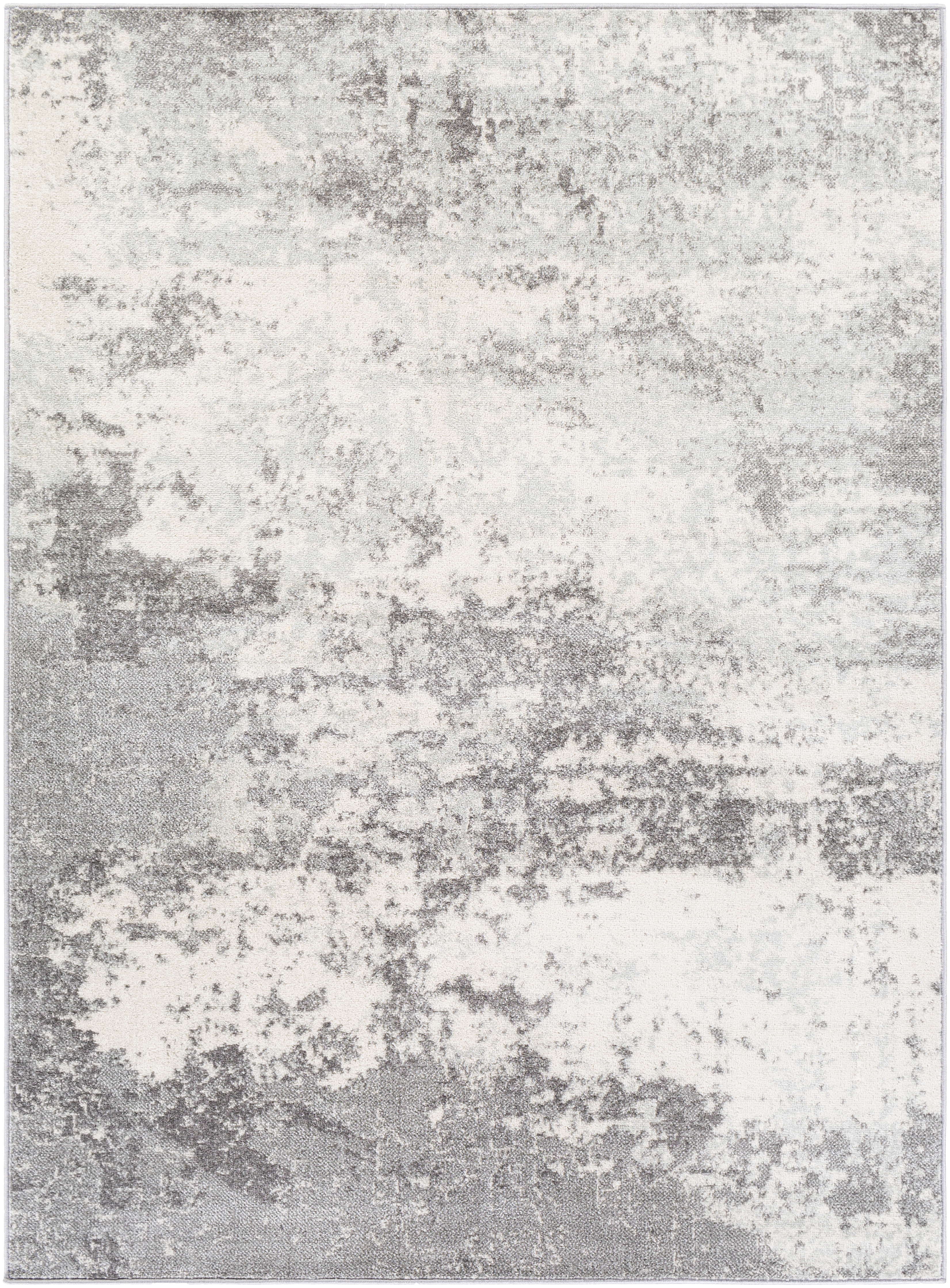 Chester Rug, Gray & White, 7'10" x 10'3" - Image 0