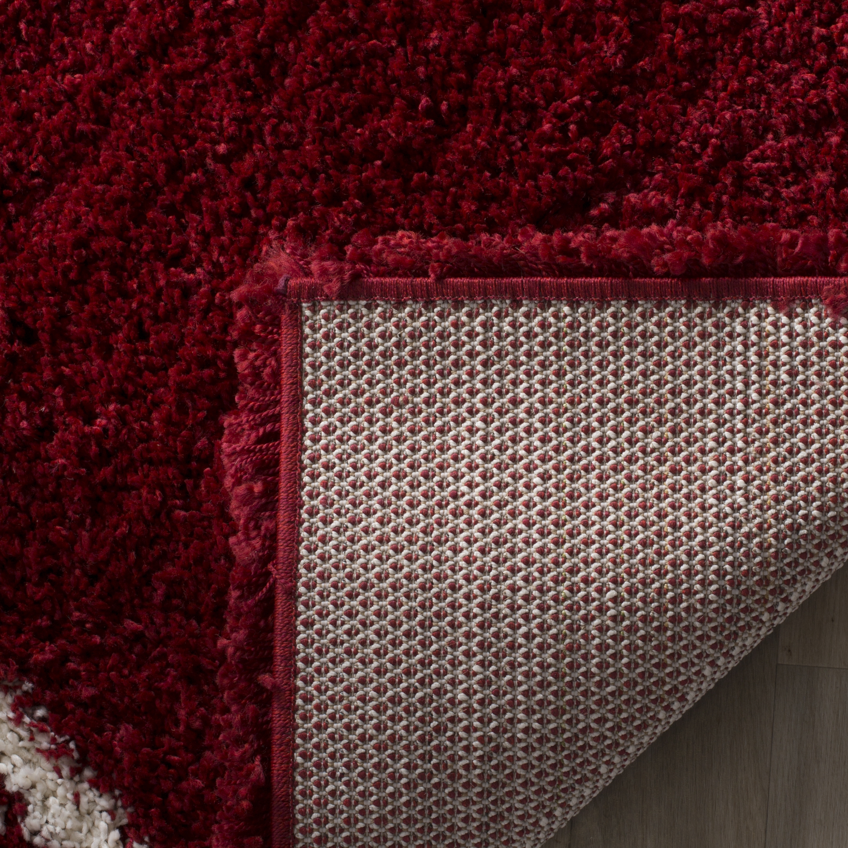 Arlo Home Woven Area Rug, SGH281R, Red/Ivory,  2' 3" X 10' - Image 3