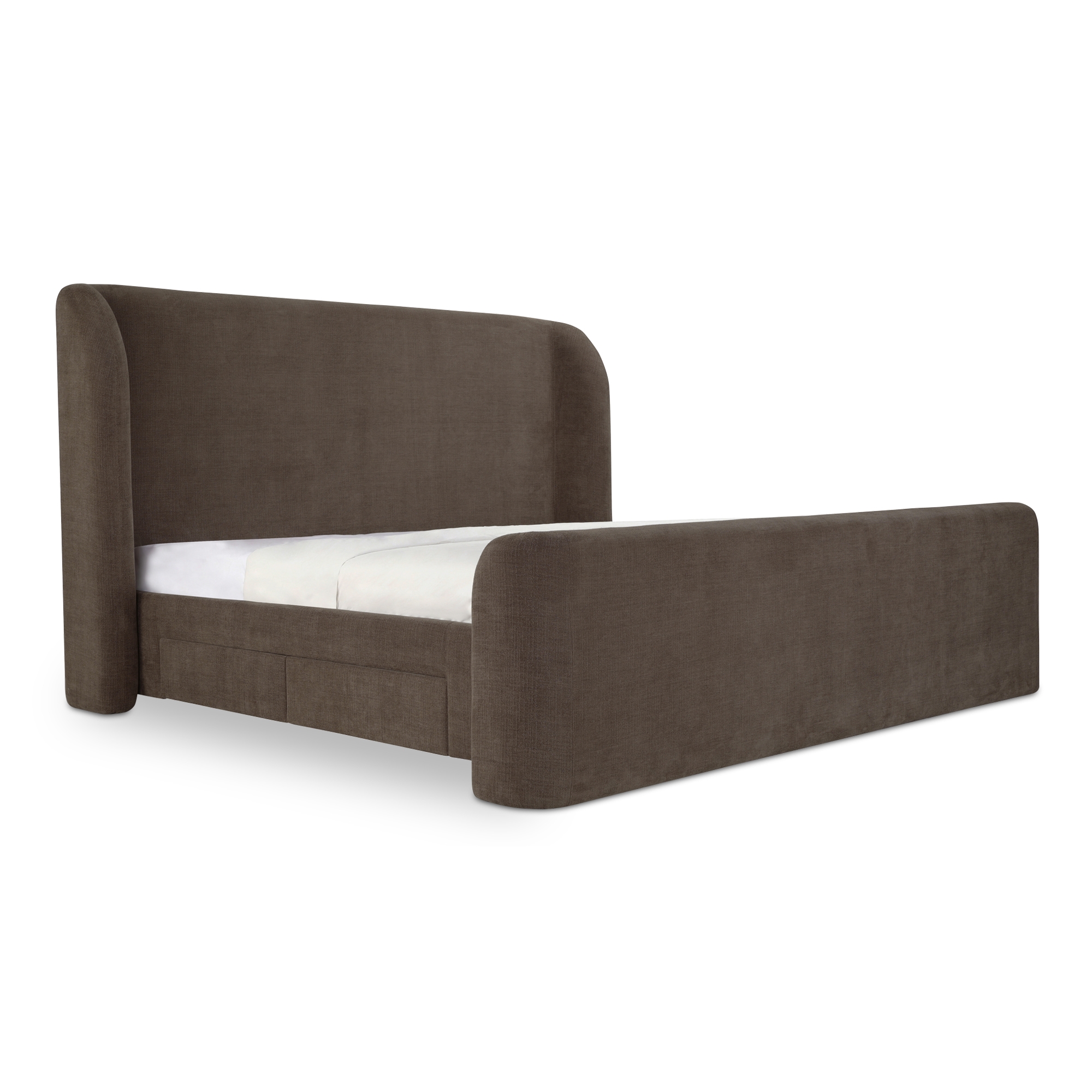Sophia King Storage Bed Brown - Image 0