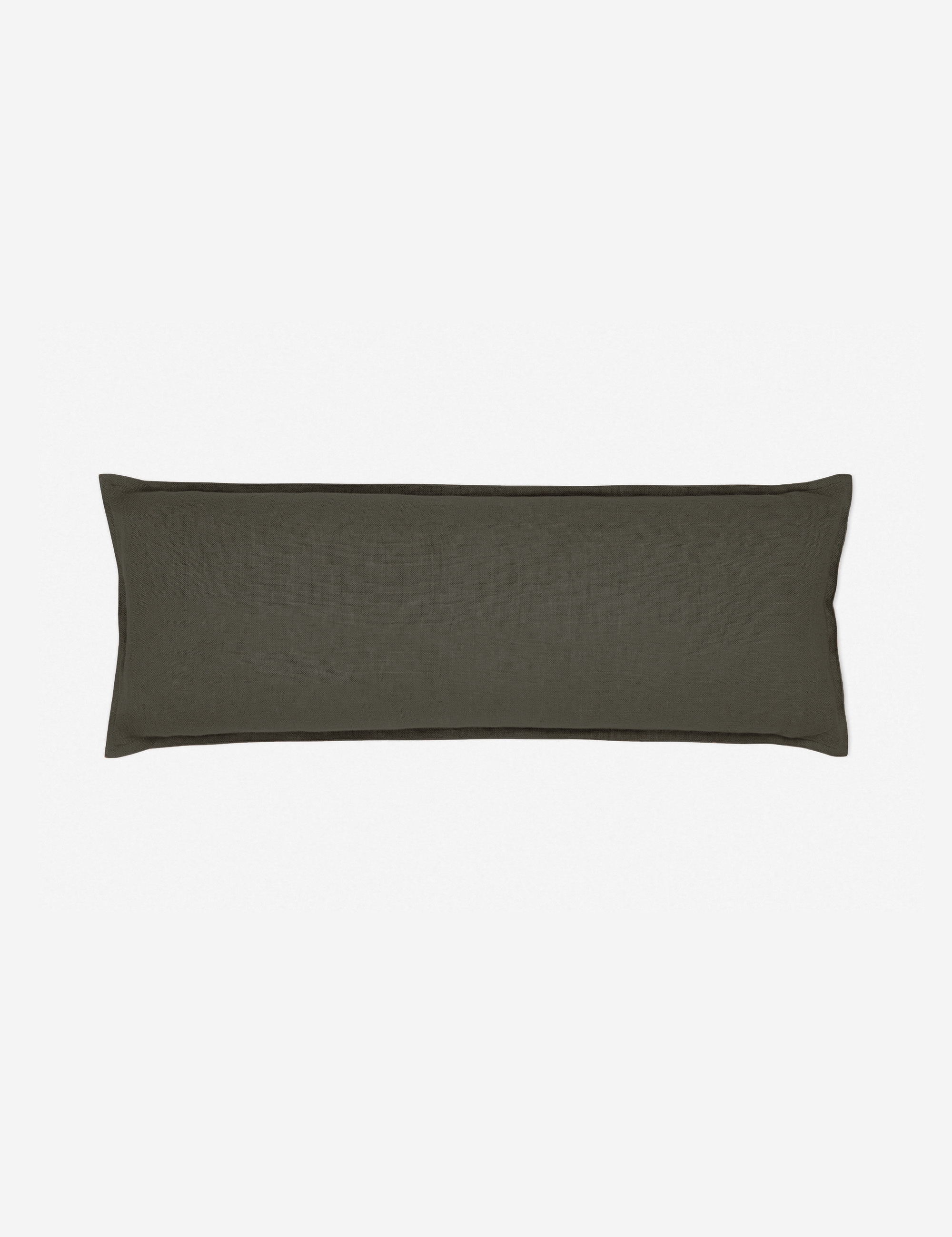 Arlo Linen Long Lumbar Pillow, Conifer - Image 0