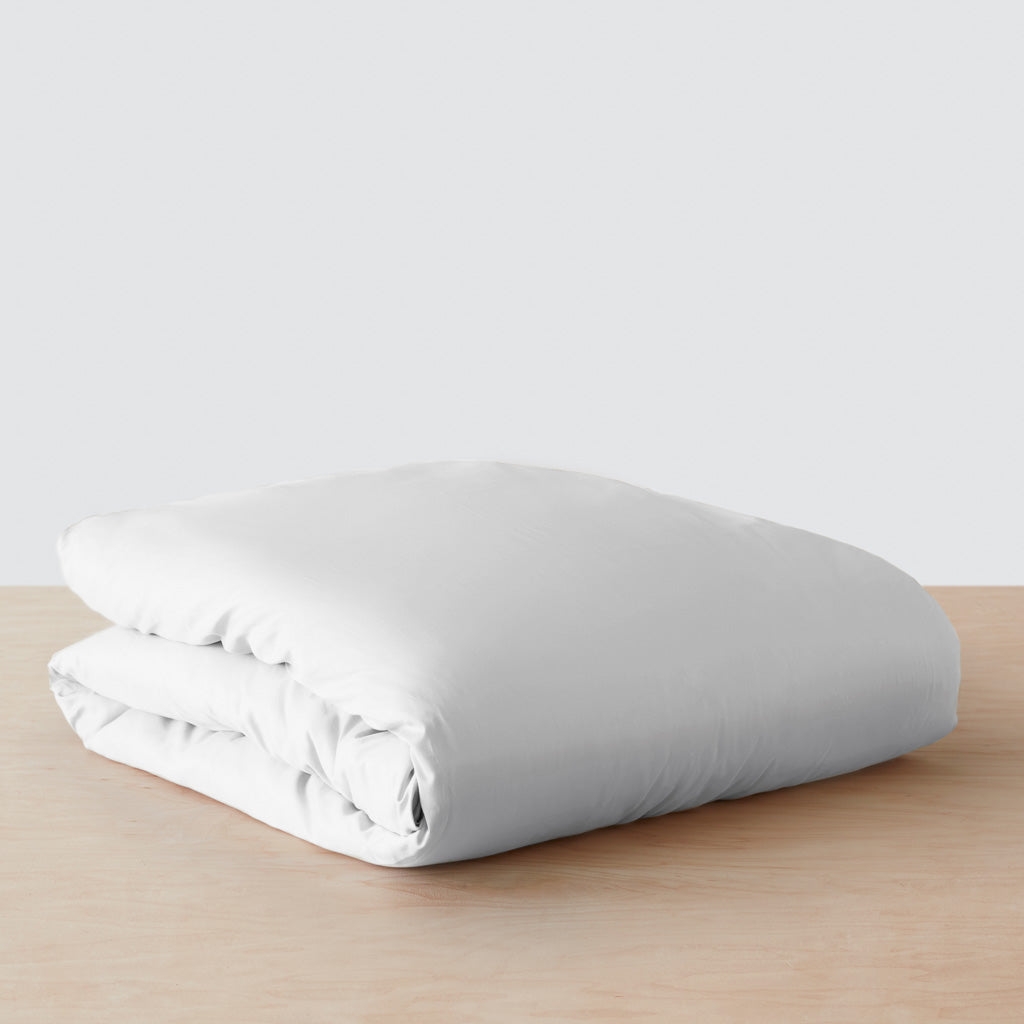 The Citizenry Organic Resort Cotton Duvet Cover | Full/Queen | Solid Light Grey - Image 10
