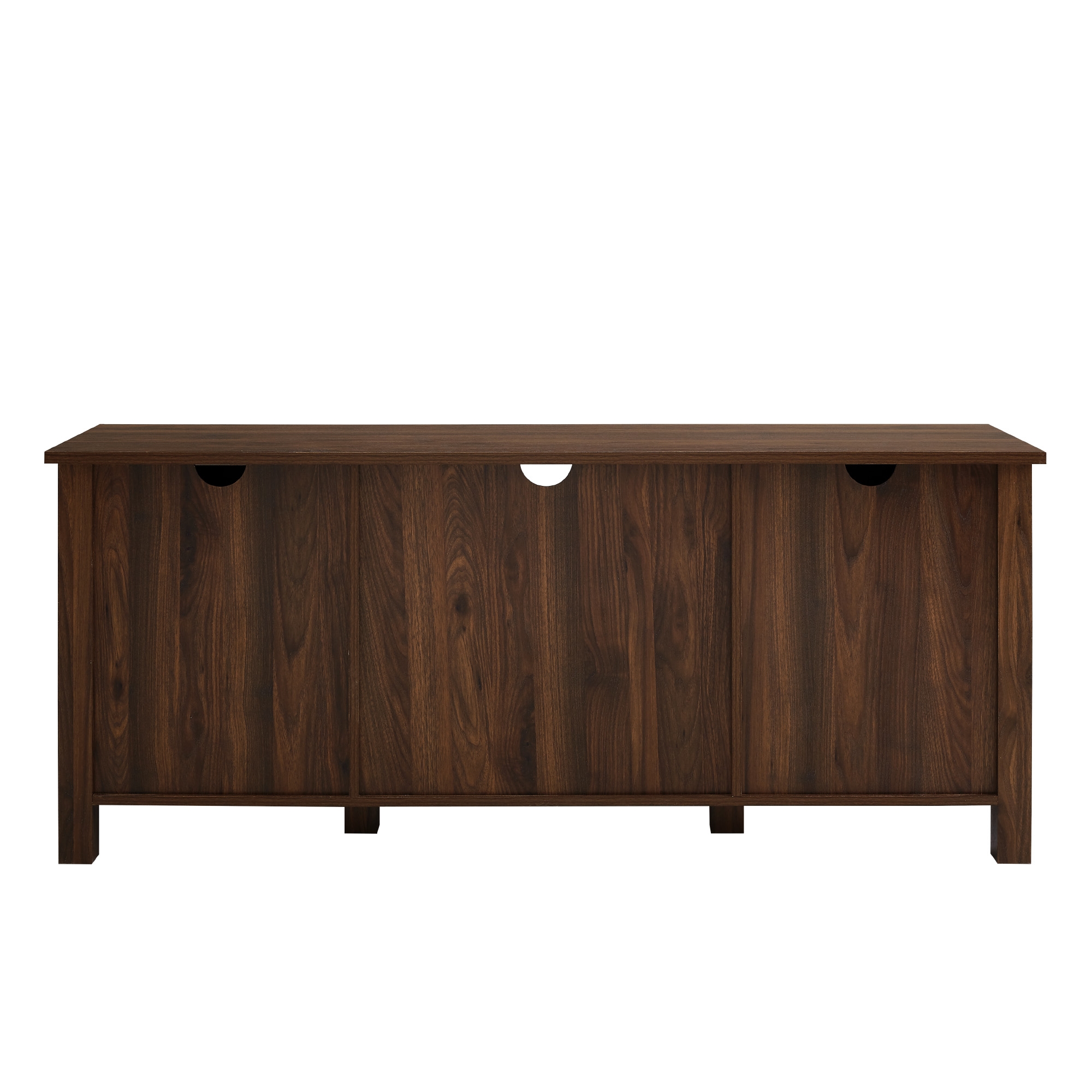 Classic Glass Door TV Console for TVs up to 65” – Dark Walnut  - Image 3