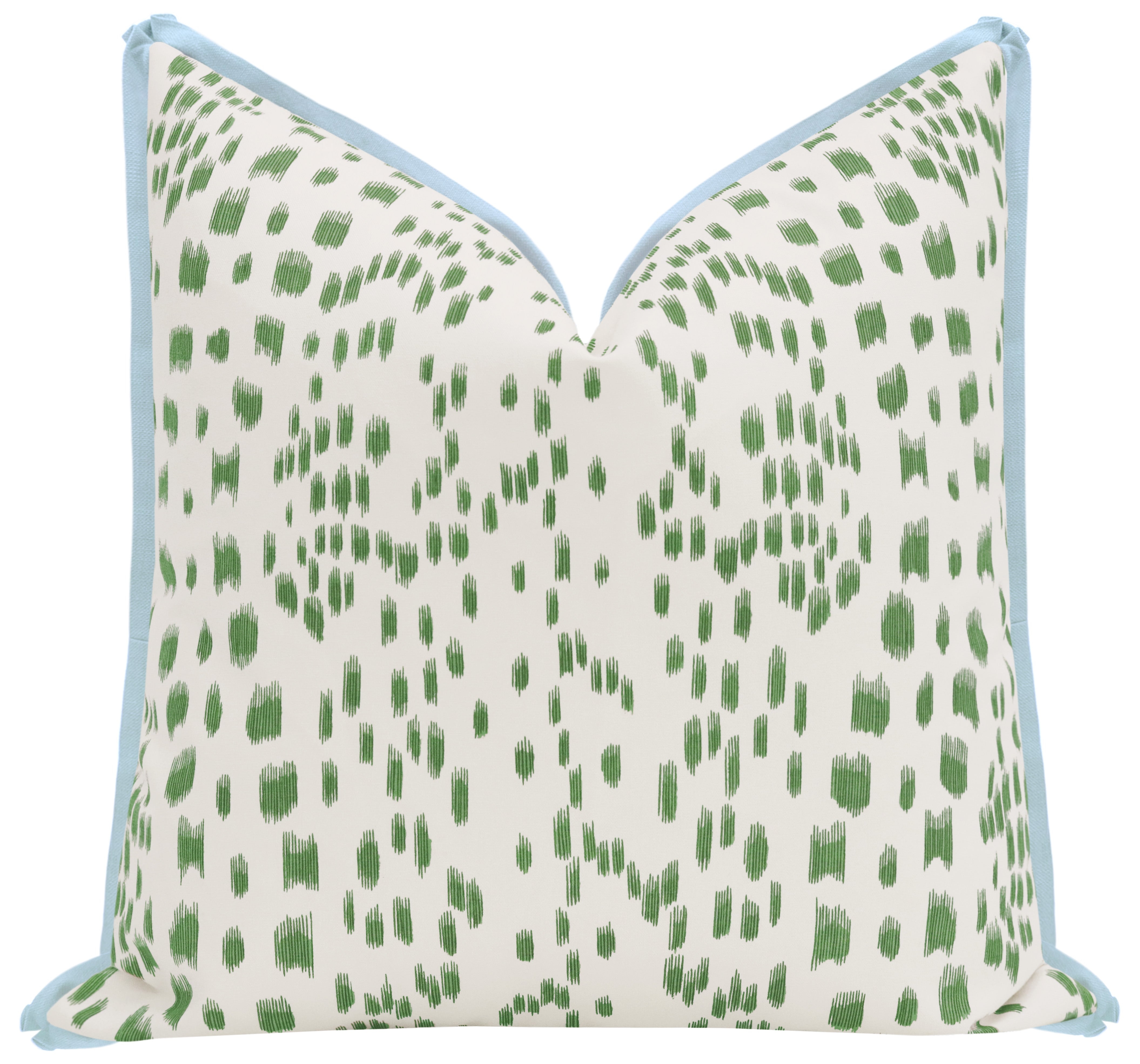 LES TOUCHES // GREEN | BRUNSCHWIG & FILS - 20" X 20" / CORDING / Powder Blue - Image 0