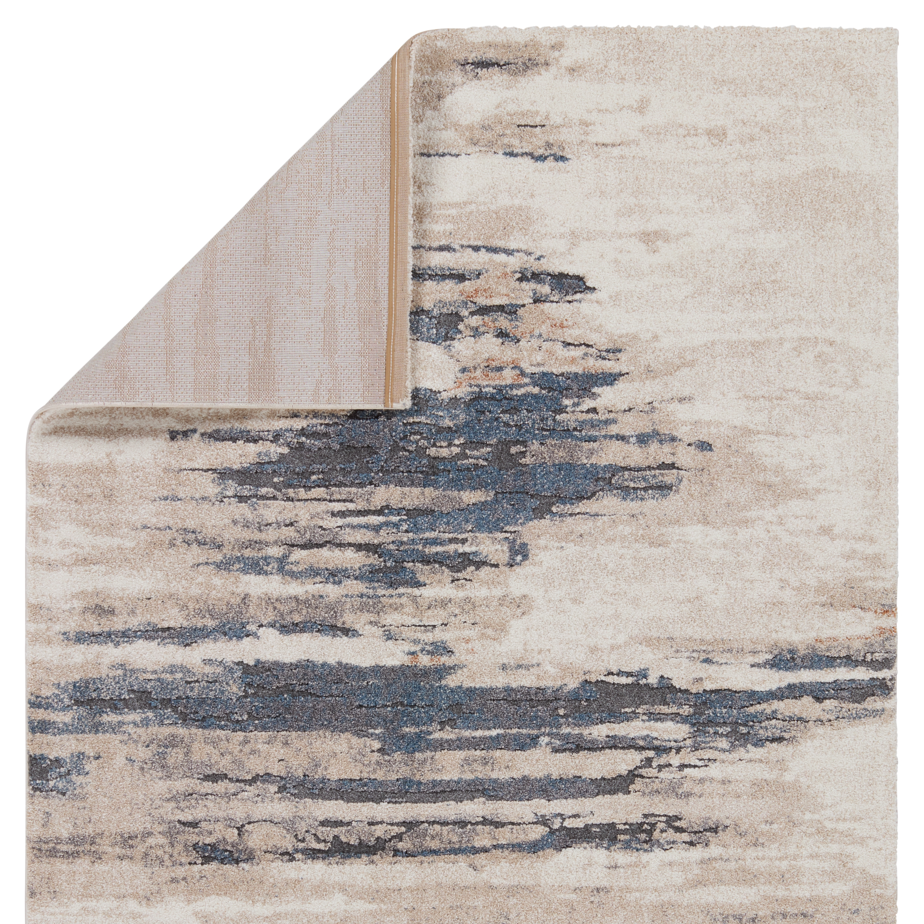 Yushan Abstract White/ Blue Area Rug (8'X10') - Image 2