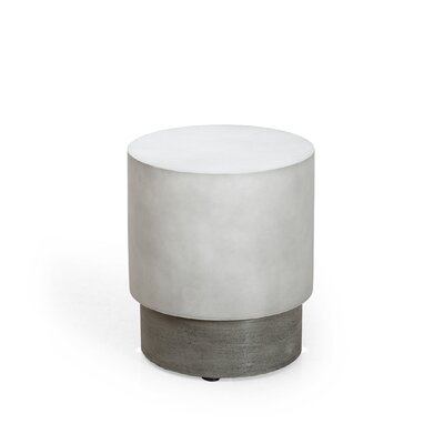Engin Faux Concrete Side Table - Image 0
