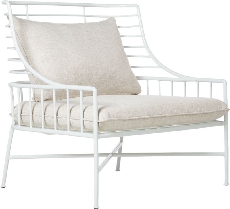Breton White Metal Chair - Image 2
