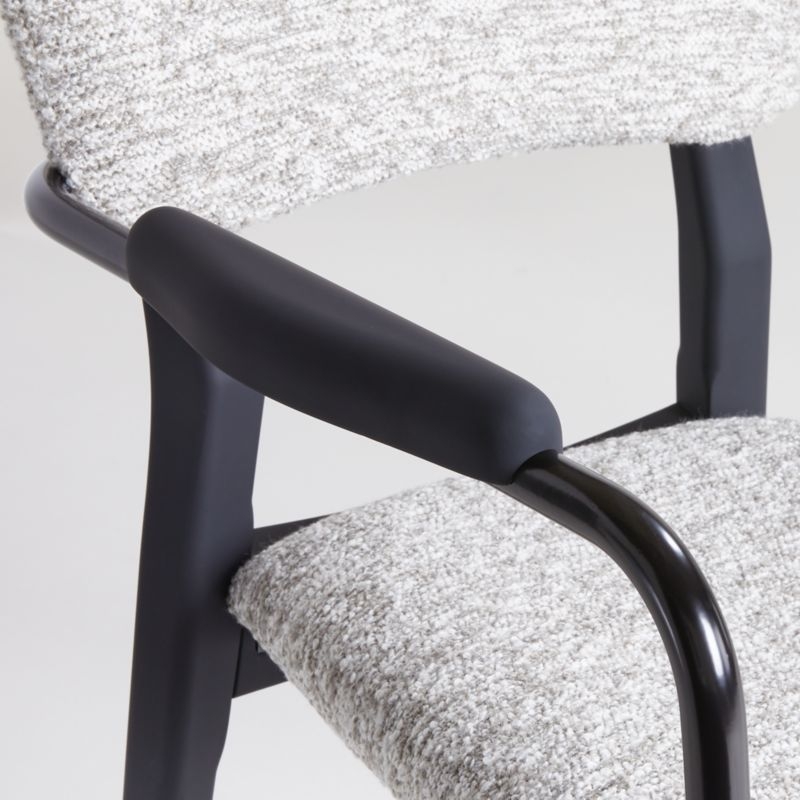 Klee Grey Bouclé Dining Chair - Image 5