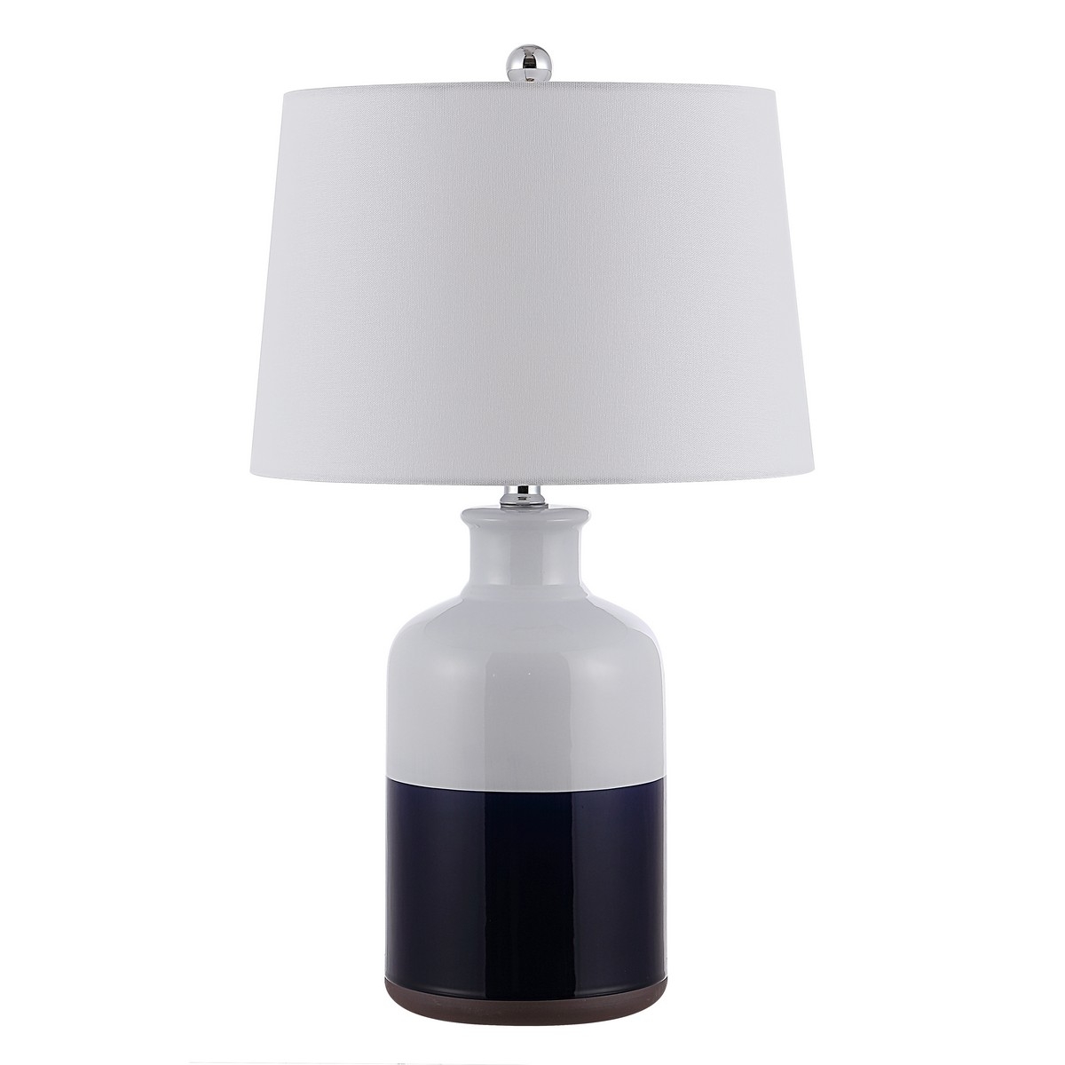 Dani 25.5" Table Lamp - White / Navy Blue - Safavieh - Image 0