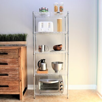 60" H x 24" W x 14" D 5-Shelf Wire Shelving with Liners - Image 0