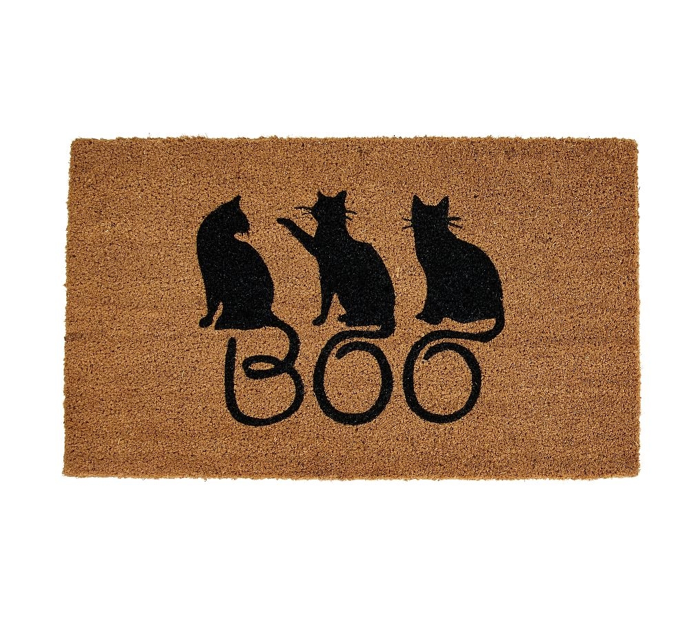 Boo Cats Doormat, 18 x 30, Black Multi - Image 0