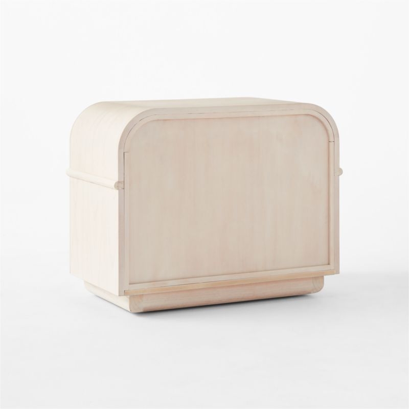 Lobos 2-Drawer White Wood Nightstand - Image 5