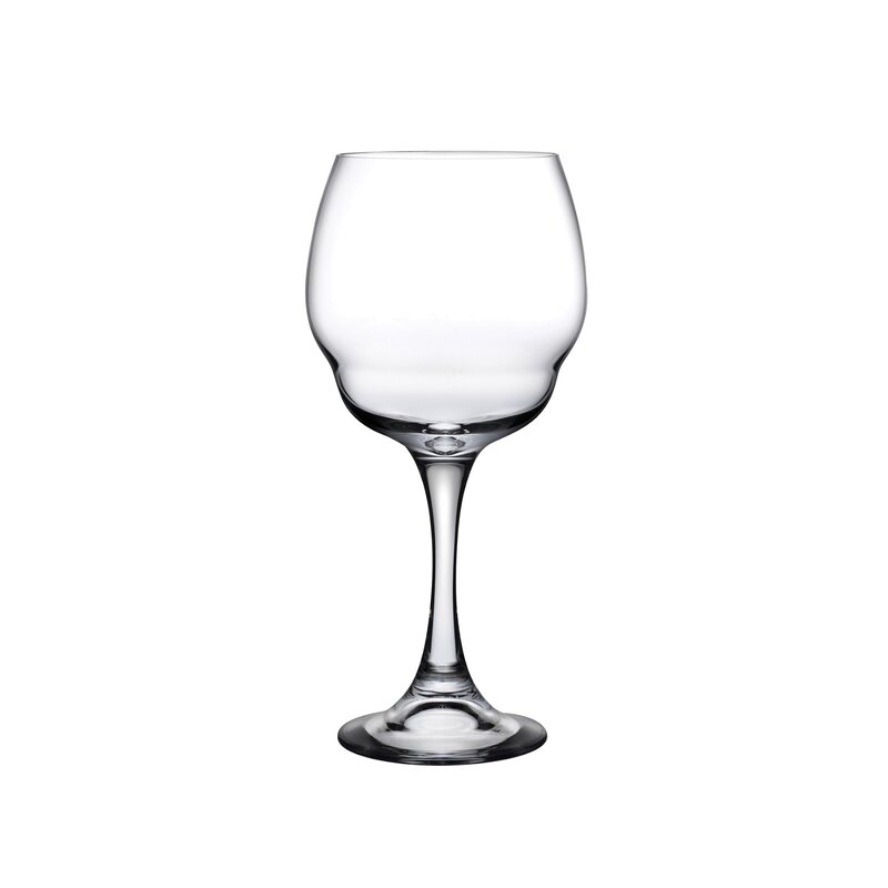 Nude Heads Up Set of 2 Lead Free Crystal Red Wine Glasses 25 oz. - Image 0