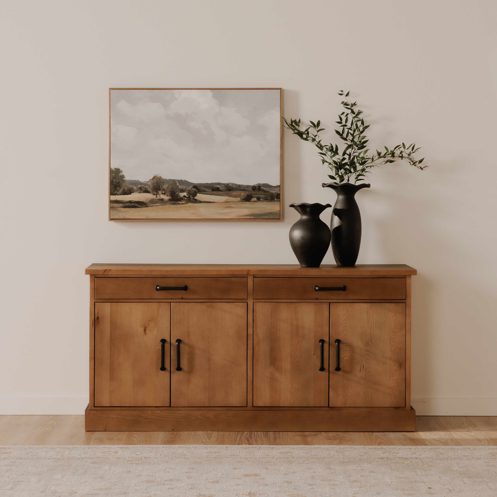 Tade 2 Drawer Sideboard Honey Pine - Image 8