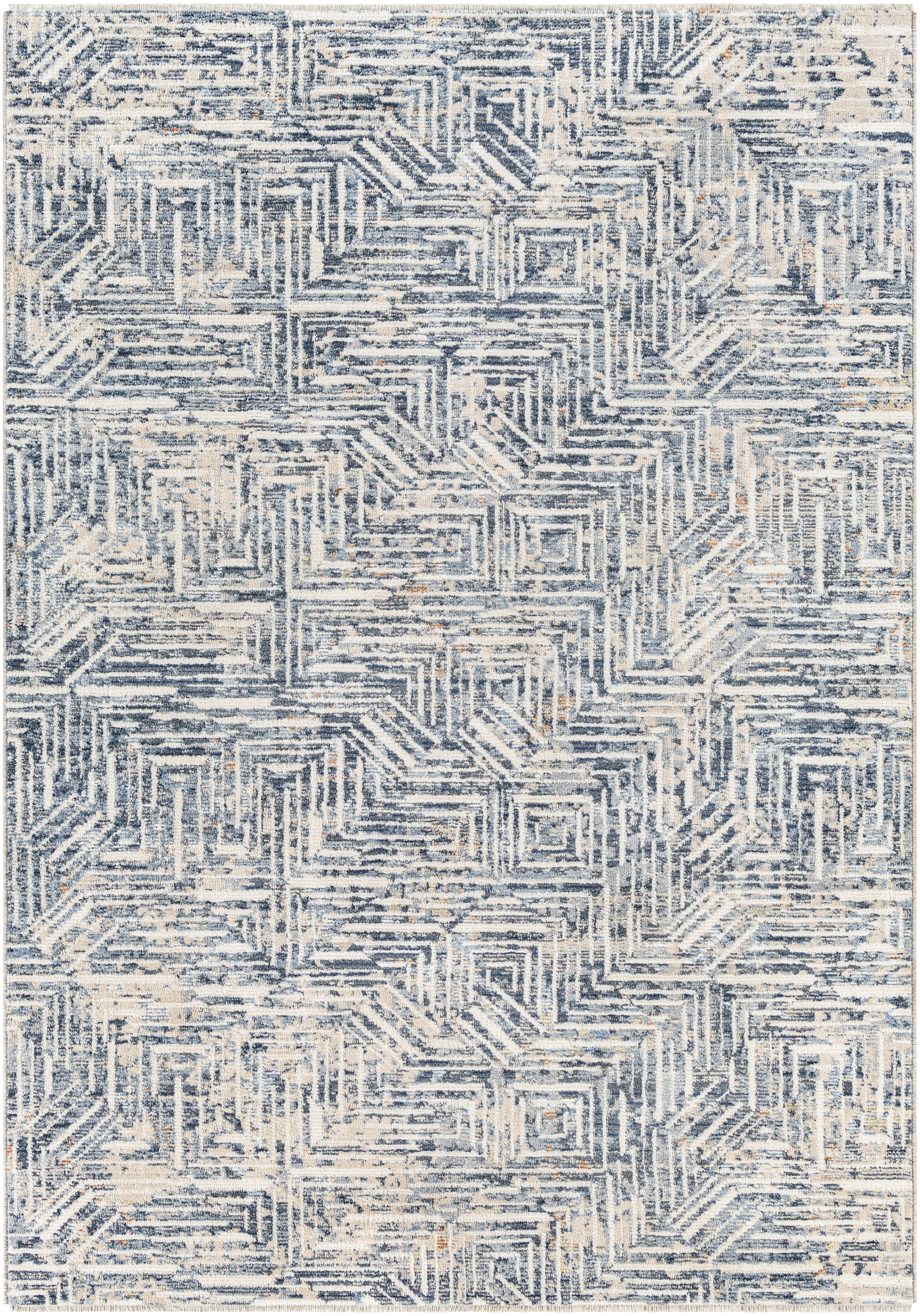 Amore Gray Indoor 2'7" x 10' Machine Woven Rug - Image 0