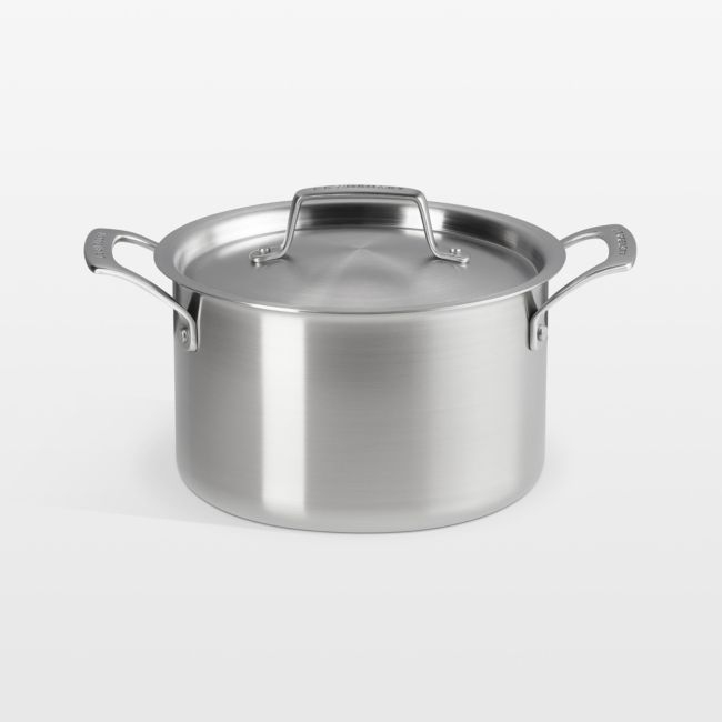 Le Creuset ® Essential Stainless Steel 4-Qt. Deep Covered Stockpot - Image 0
