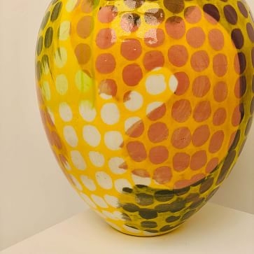 Ceramic Meltdown Vase 5, Stoneware, Pink & Yellow & White & Green & Chartreuse & Violet - Image 2